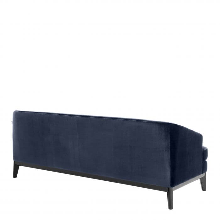 Monterey Savona Midnight Blue Velvet Sofa by Eichholtz