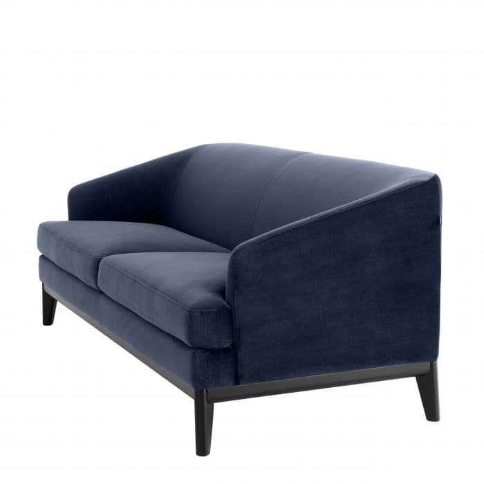 Monterey Savona Midnight Blue Velvet Sofa by Eichholtz