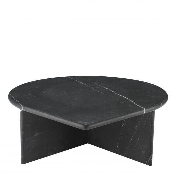 Naples Set Of 3 Honed Black Marble Coffee Table by Eichholtz