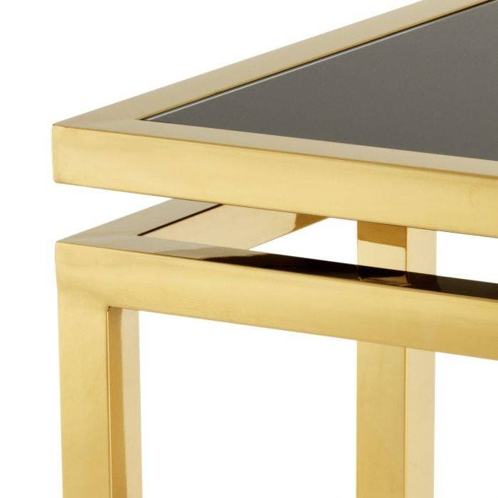Palmer Gold Finish Side Table by Eichholtz