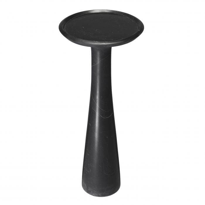 Pompano High Black Marble Side Table by Eichholtz