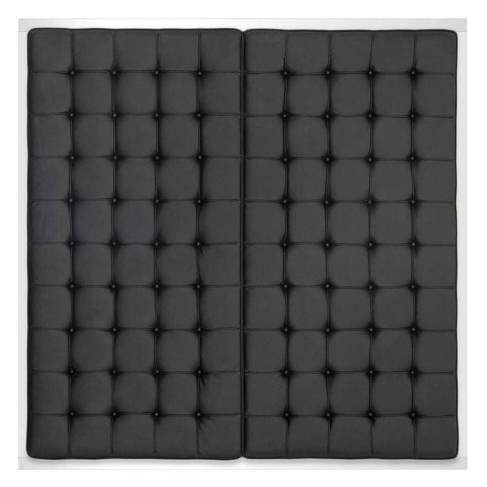 Shangri La Black Leather Look Headboard Eichholtz