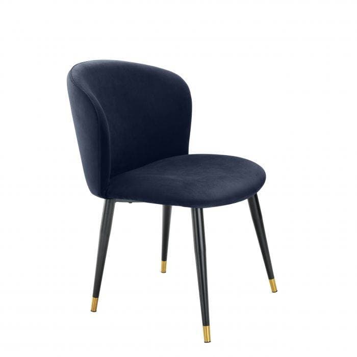 Volante  Blue Velvet Dining Chair