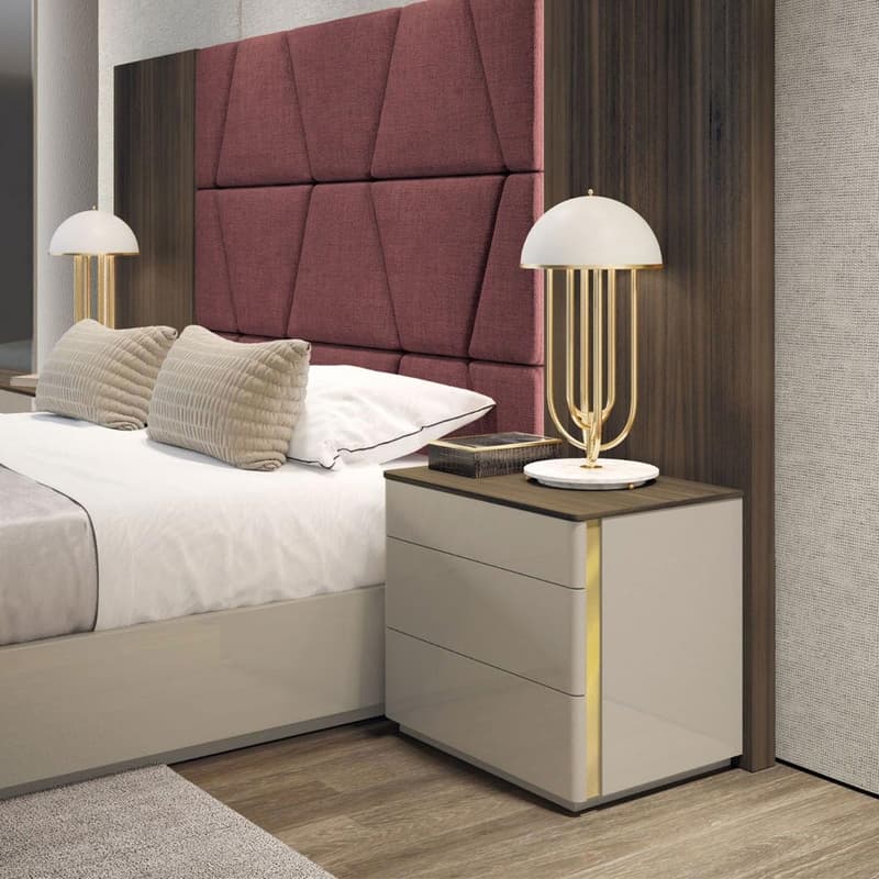 Bali 3 Drawers Bedside Table by Evanista