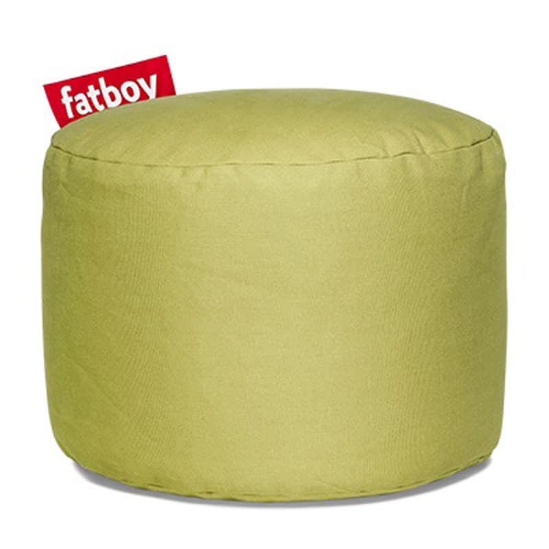 Point Stonewashed Lime Green Pouf by Fatboy