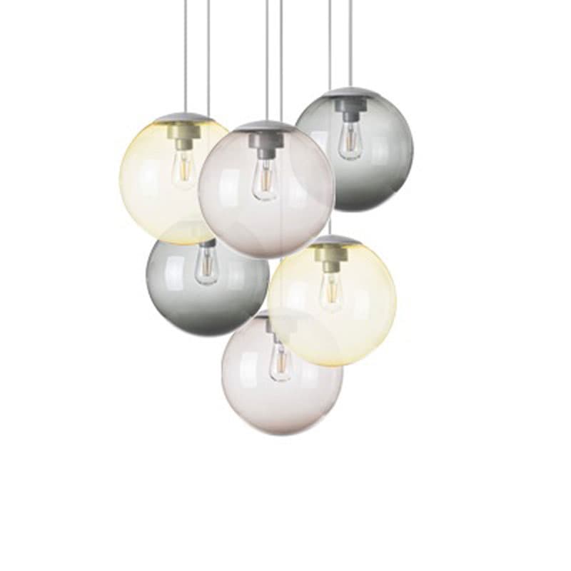 Spheremaker 6 Taupe Yellow Pendant Lamp by Fatboy