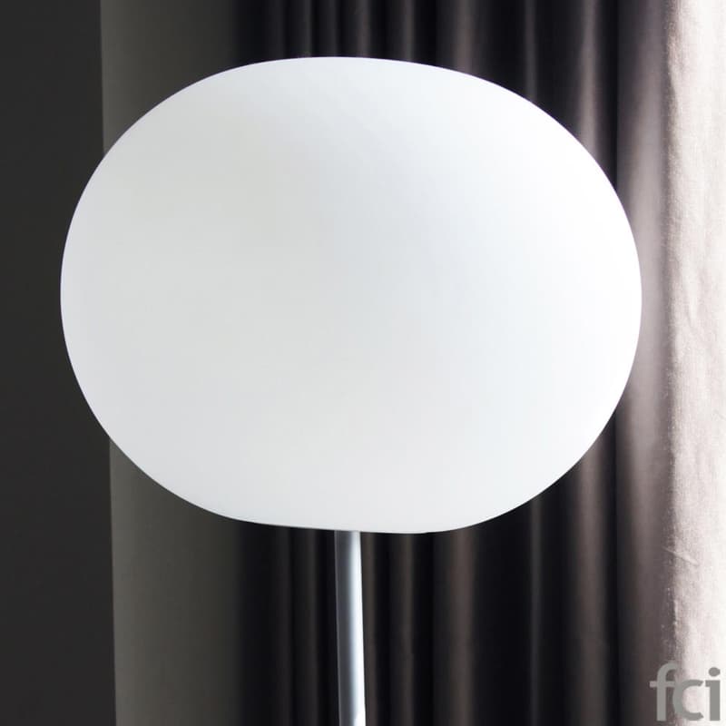 T2 Glo-Ball Floor Lamp In White by Flos