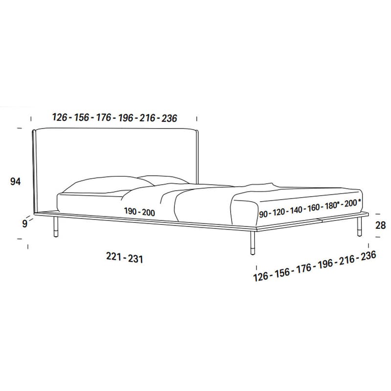 Elle Double Bed by Felix Collection