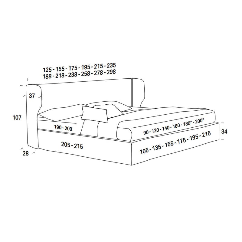 Spencer Double Bed by Felix Collection