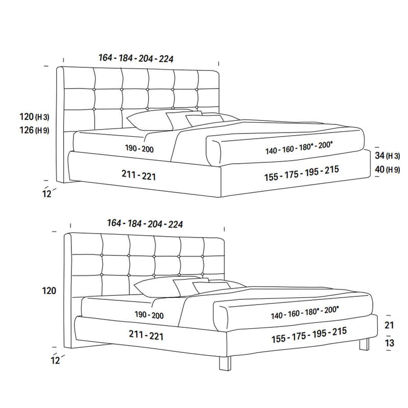 Dennis Double Bed by Felix Collection