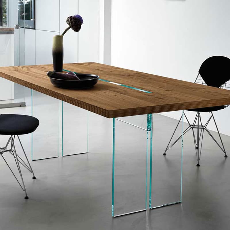 Llt Wood Dining Table by Fiam Italia