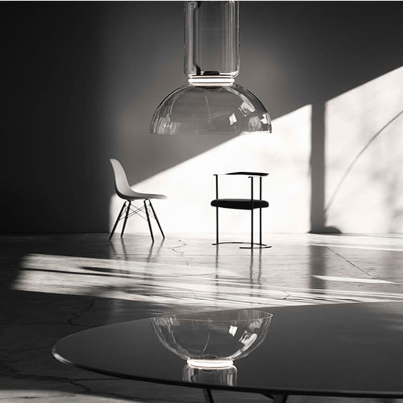 Noctambule 4 Low Cylinder And Bowl Suspension Lamp by Flos