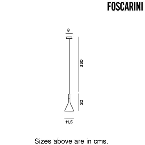 Aplomb Mini Suspension Lamp by Foscarini