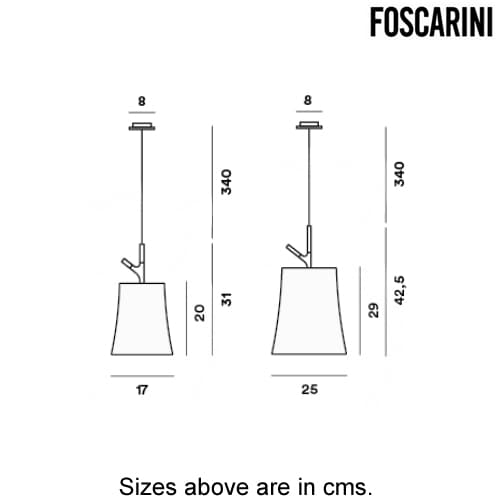 Birdie Suspension Lamp by Foscarini