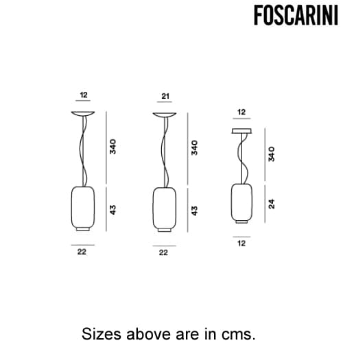 Chouchin 2 Suspension Lamp by Foscarini