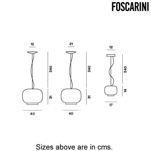 Chouchin 1 Suspension Lamp by Foscarini