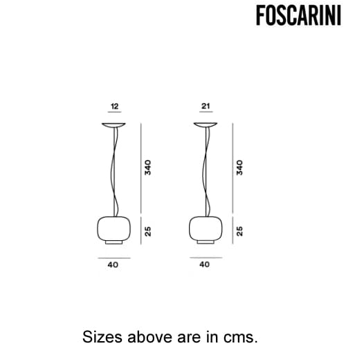 Chouchin 3 Suspension Lamp by Foscarini