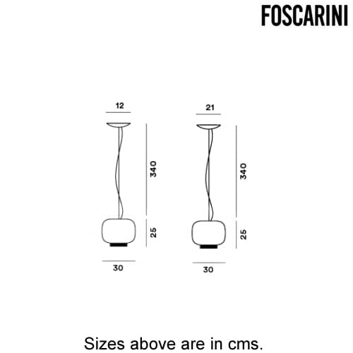 Chouchin Reverse 3 Suspension Lamp by Foscarini