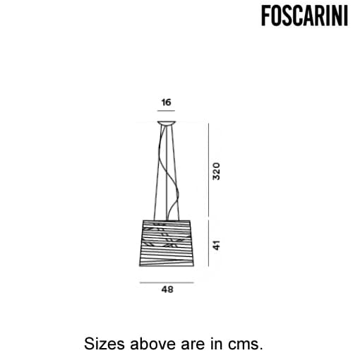 Tress Grande Suspension Lamp by Foscarini