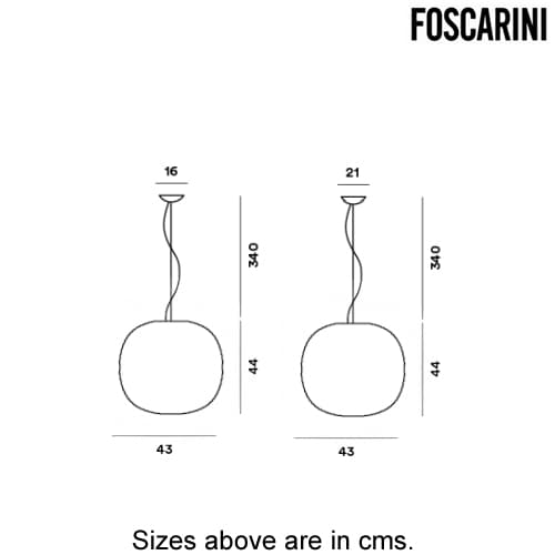 Gem Suspension Lamp by Foscarini