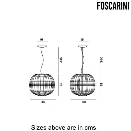Tartan Suspension Lamp by Foscarini