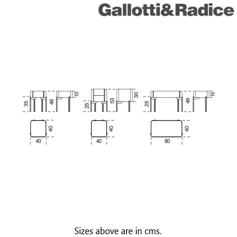 Twelve C Bedside Table by Gallotti & Radice