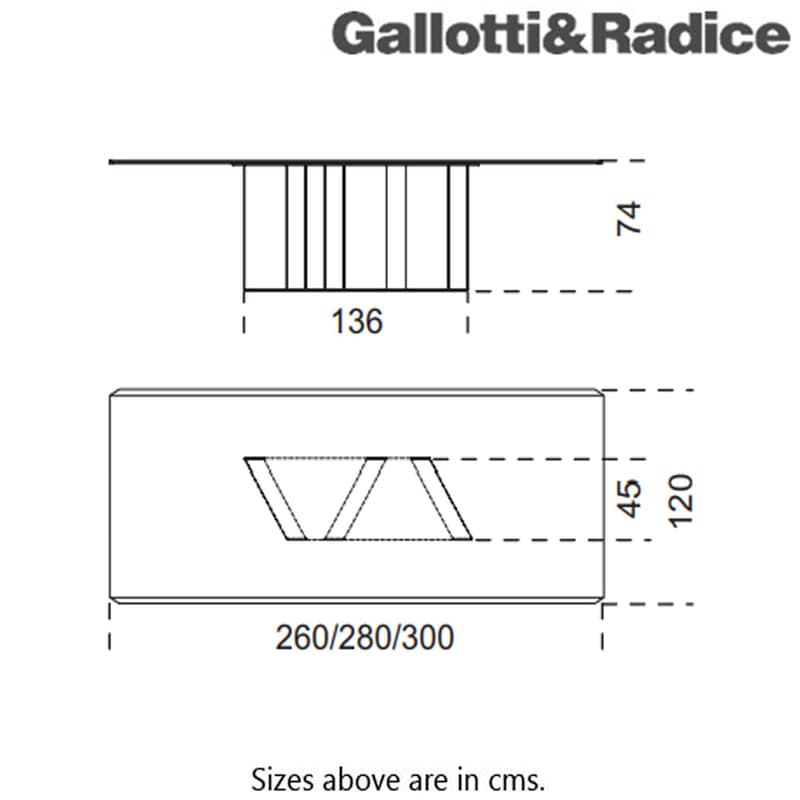 Platium 2 Dining Table by Gallotti & Radice