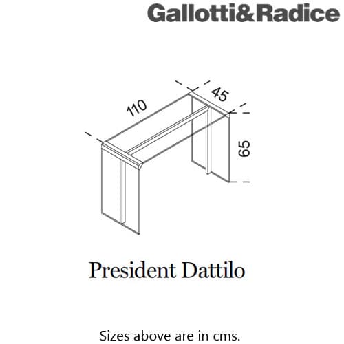 President Dattilo Office Desk by Gallotti & Radice