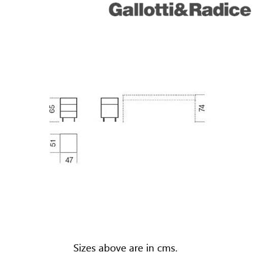 Air Drawer 3 Trolley by Gallotti & Radice