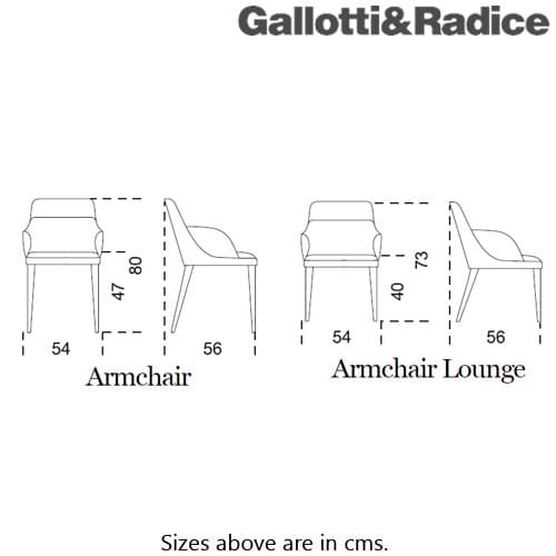 Jackie Armchair by Gallotti & Radice