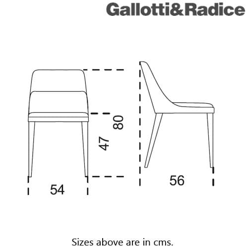 Jackie Dining Chair by Gallotti & Radice