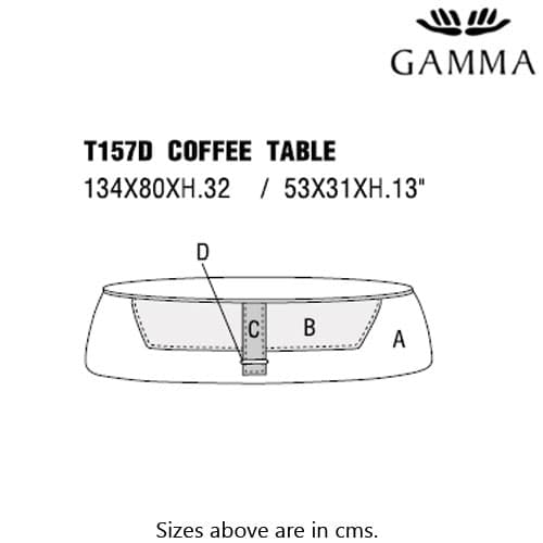 T157D Coffee Table by Gamma & Dandy