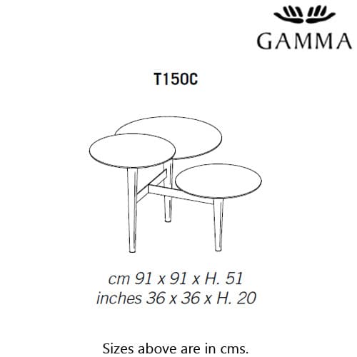 T150C Side Table by Gamma & Dandy
