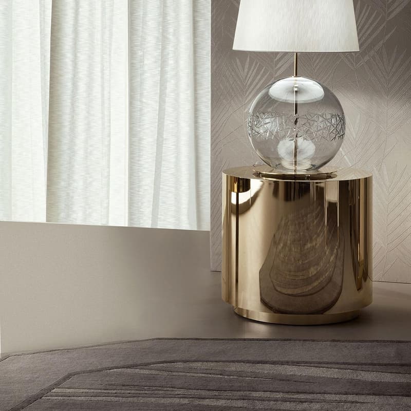 Infinity Round End Side Table by Giorgio Collection
