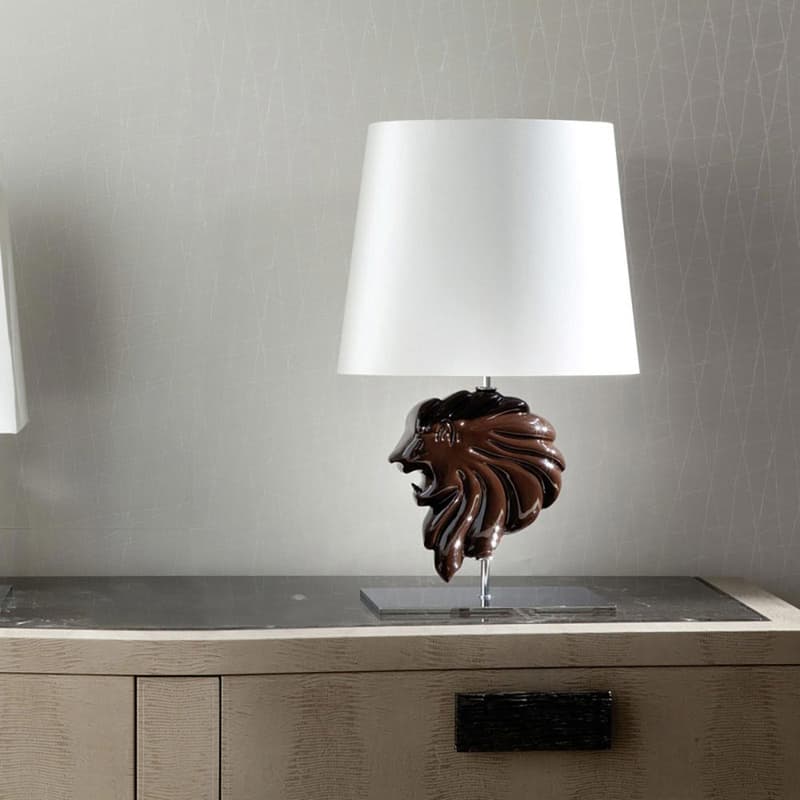 Lifetime Lion Table Lamp by Giorgio Collection
