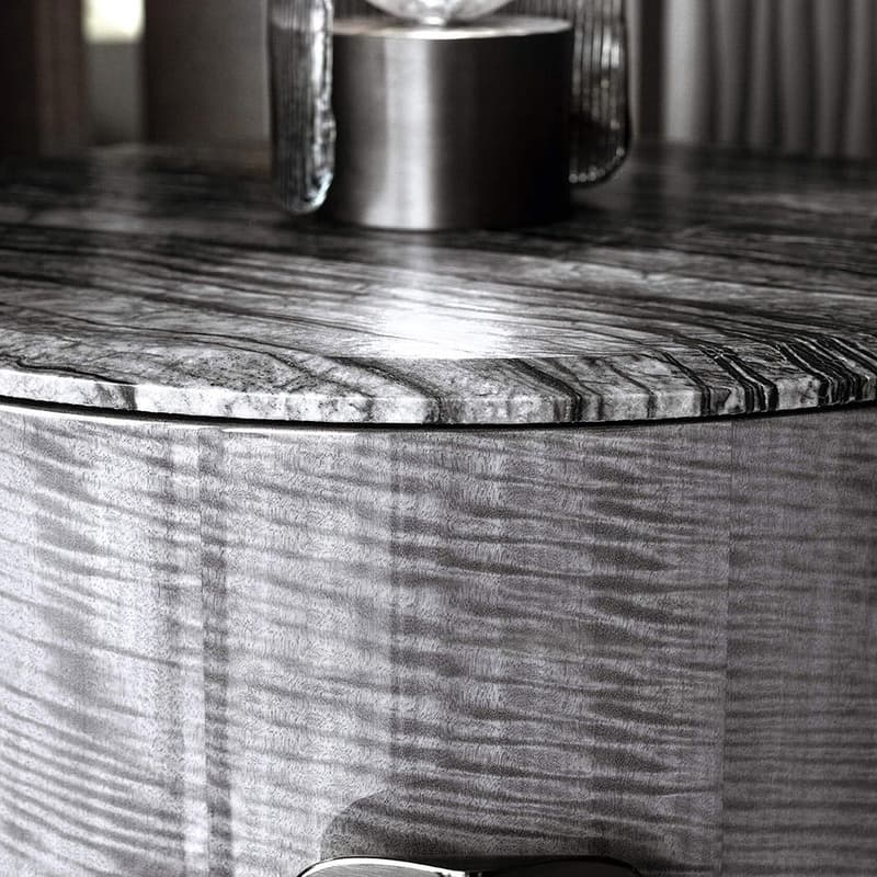 Mirage Round Bedside Table by Giorgio Collection