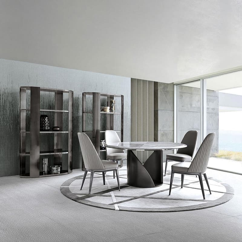 Mirage Round Dining Table by Giorgio Collection