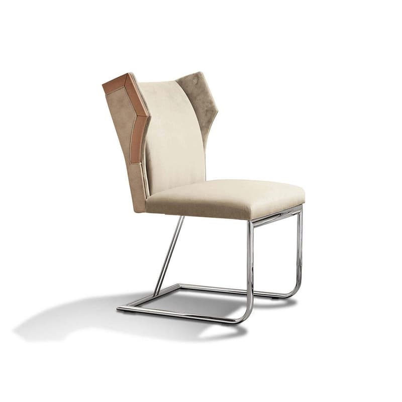 Sunrise Chrome Base Dining Chair by Giorgio Collection