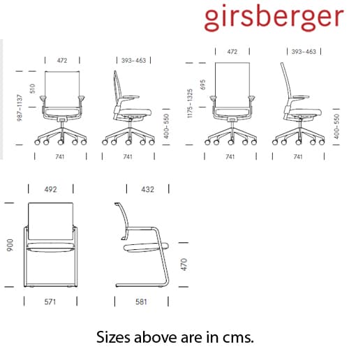 Camiro Swivel Office chair by Girsberger