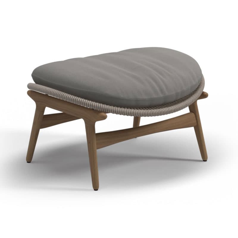 Bora Outdoor Footstool by Gloster