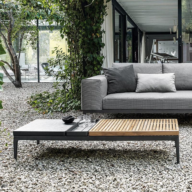 Grid Outdoor Coffee Table by Gloster