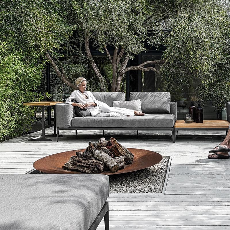 Grid Outdoor Side Table by Gloster