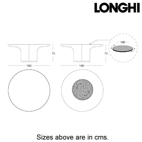Re Dining Table by Longhi
