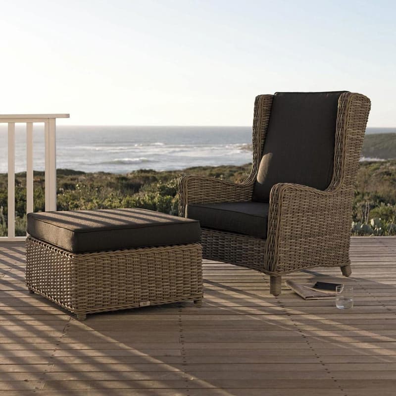 San Diego Outdoor Footstool by Manutti