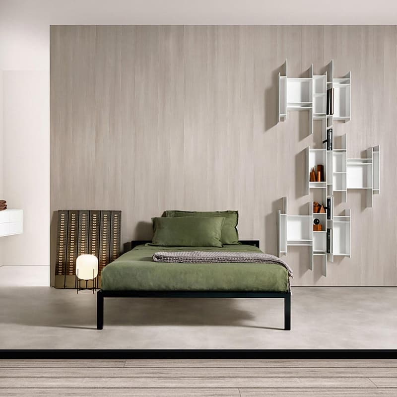 Aluminium Double Bed by Mdf Italia