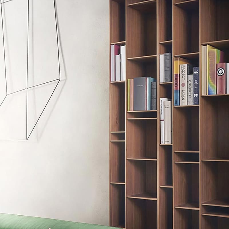 Random Wood Bookcase by Mdf Italia