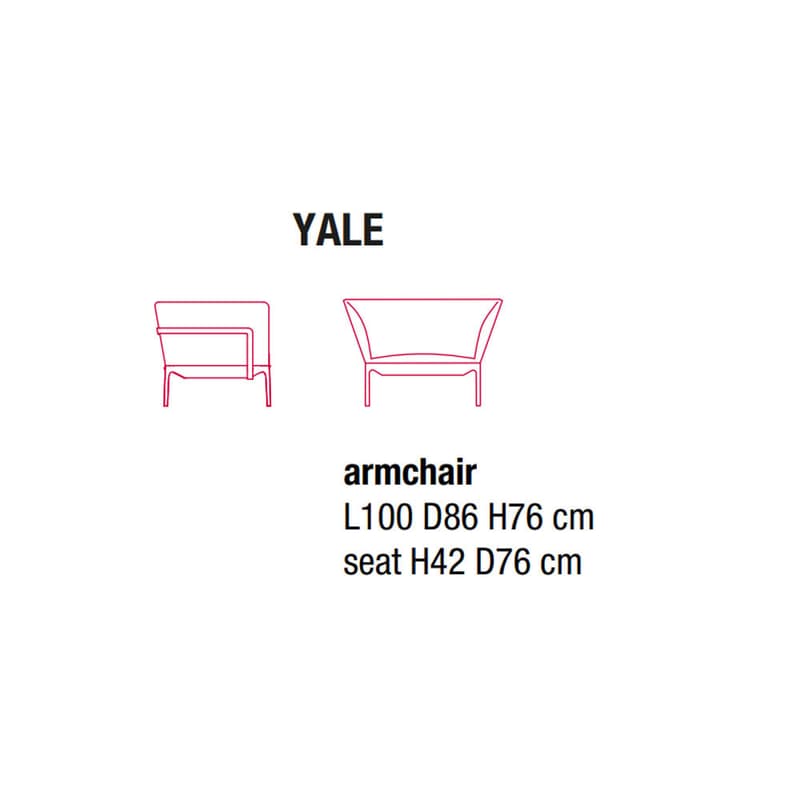 Yale Armchair by Mdf Italia