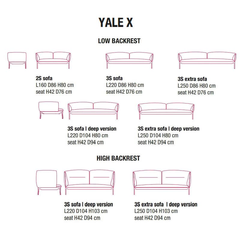 Yale X Sofa by Mdf Italia
