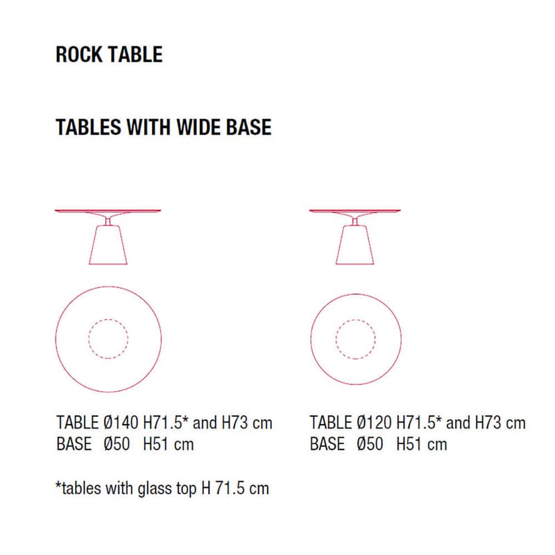 Rock Dining Table by Mdf Italia