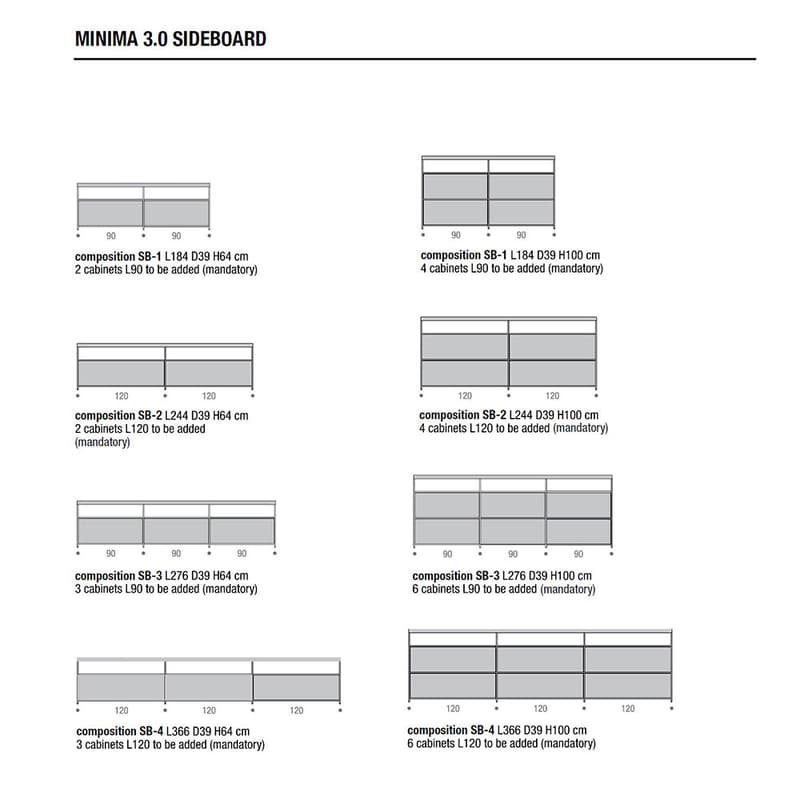 Minima 3.0 Sideboard by Mdf Italia
